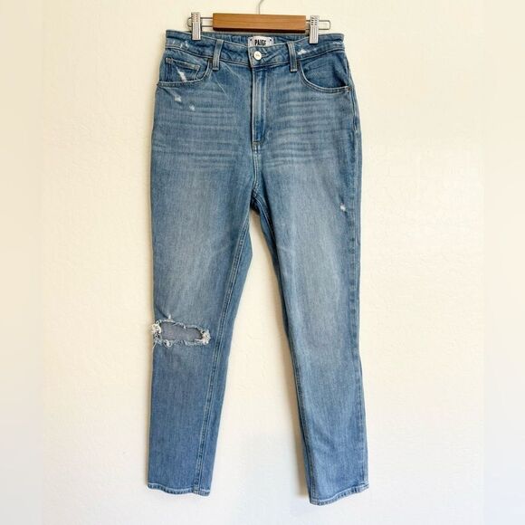 Paige Sarah Slim Jeans Starstruck Destructed Size 28 - Picture 2 of 12